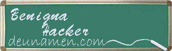 Benigna Hacker Visitenkarte